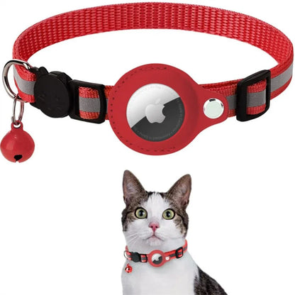 GPS Cat Tracking Collar with Quick-Release Fastener and Enhanced Nighttime Reflectivity