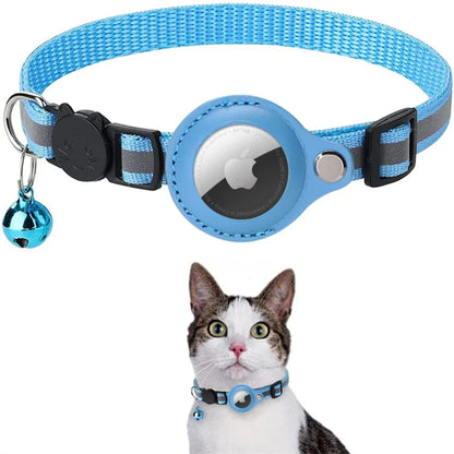 GPS Cat Tracking Collar with Quick-Release Fastener and Enhanced Nighttime Reflectivity
