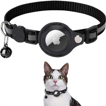 GPS Cat Tracking Collar with Quick-Release Fastener and Enhanced Nighttime Reflectivity