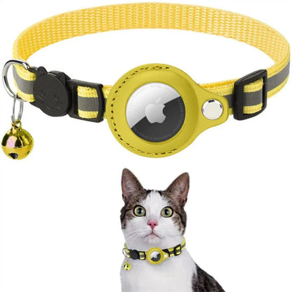 GPS Cat Tracking Collar with Quick-Release Fastener and Enhanced Nighttime Reflectivity