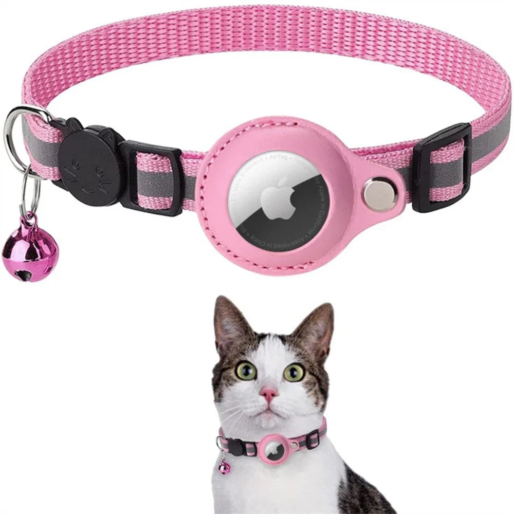GPS Cat Tracking Collar with Quick-Release Fastener and Enhanced Nighttime Reflectivity